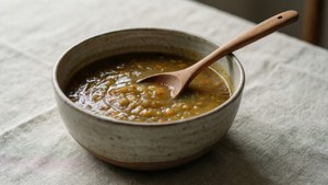 Rustic Soup Bowl Still Life