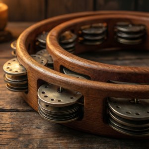 Rustic Tambourine Detail