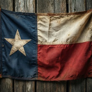 Rustic Texas Flag Wood