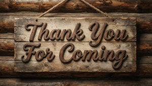 Rustic Wood Sign