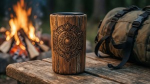 Rustic Wooden Koozie