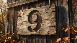 Rustic Wooden Nine