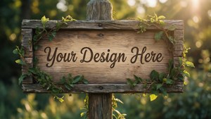 Rustic Wooden Signpost