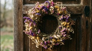 Rustic Wreath Door