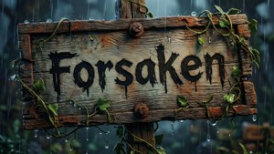 Rusty Forsaken Sign