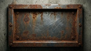 Rusty Metal Border