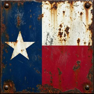 Rusty Metal Flag
