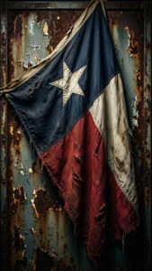 Rusty Metal Flag