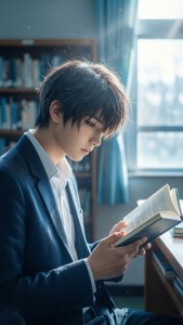 Ryou in the Library