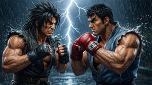 Ryu vs Akuma Storm Battle