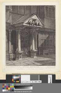 S.E. View of the Porch of an Old House in Hanover Court near Grub Street