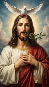Sacred Heart with Dove