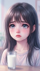 Sad Anime Girl Milk