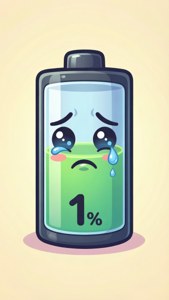 Sad Battery Character