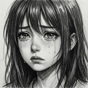 Sad Girl Sketch