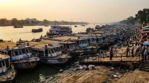 Sadarghat River Port Sunset