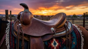 Saddle at Sunset