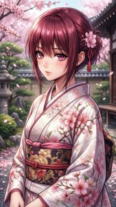 Saeko in Kimono