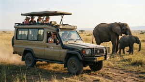 Safari Jeep Elephants