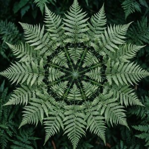Sage Green Fern Mandala