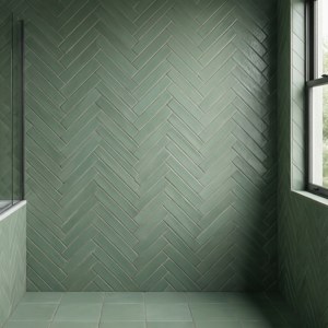 Sage Herringbone Tiles