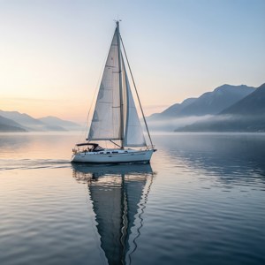 Sailboat at Dawn