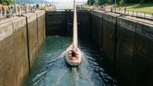 Sailboat in the Lock