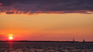 Sailboat Sunset Serenity
