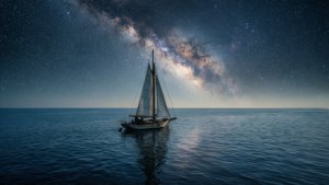 Sailboat Under Stars