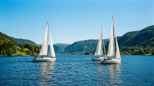 Sailboats in Drammen Fjord