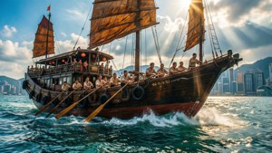 Sailing Through Turquoise Waves