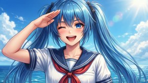 Sailor Uniform Salute