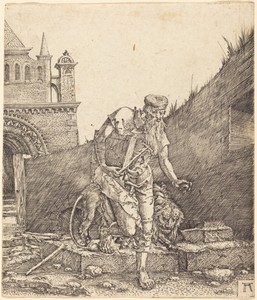 Saint Jerome in a Courtyard