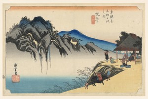 Saka-no-shita, in The Fifty-Three Stations of the Tokaido Road (Tokaido Gojusan Tsugi-no Uchi)