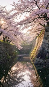 Sakura at Fukuoka Castle