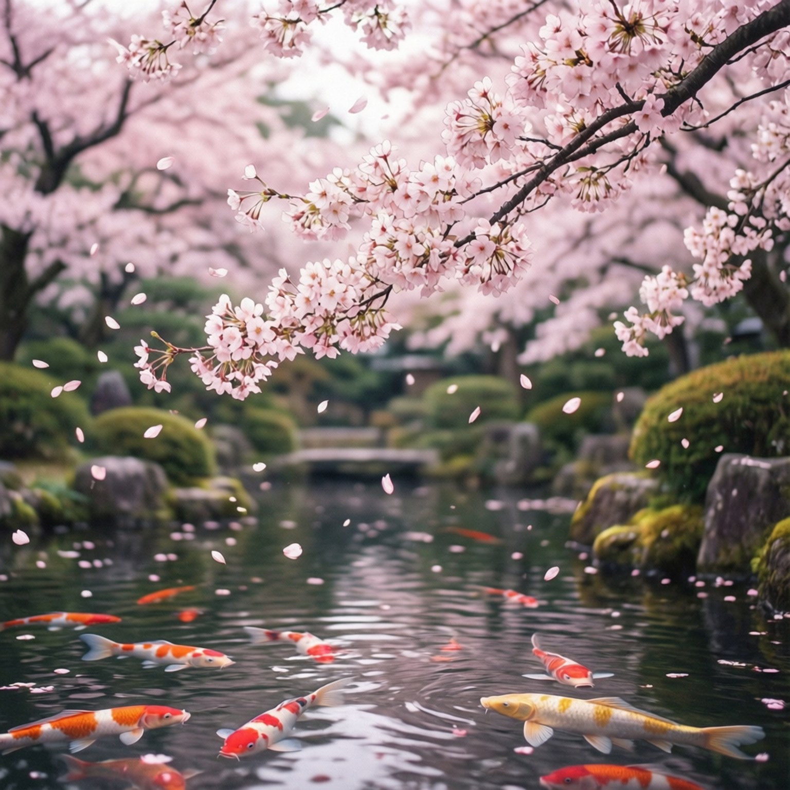 Sakura Breeze by Wallpapers.art Studio