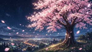 Sakura Hill City Night