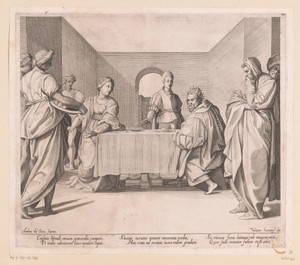 Salome brengt Herodias het hoofd van Johannes de Doper