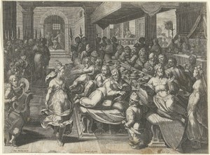 Salome danst bij het banket van Herodes