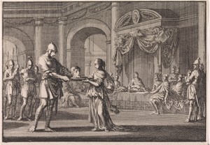 Salome ontvangt het hoofd van Johannes de Doper