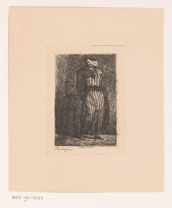 Salomon in gestreepte kledij