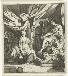 Salomon ontvangt de koningin van Sheba