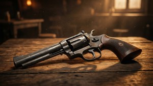 Saloon Revolver Still Life