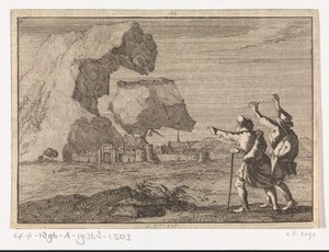 Salzburg wordt vernield door een neerstortende berg, 1669