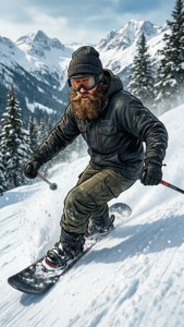 Sam Snowboards Down