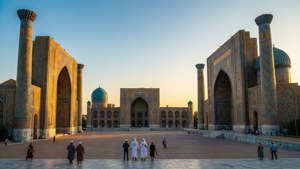 Samarkand Registan Sunset