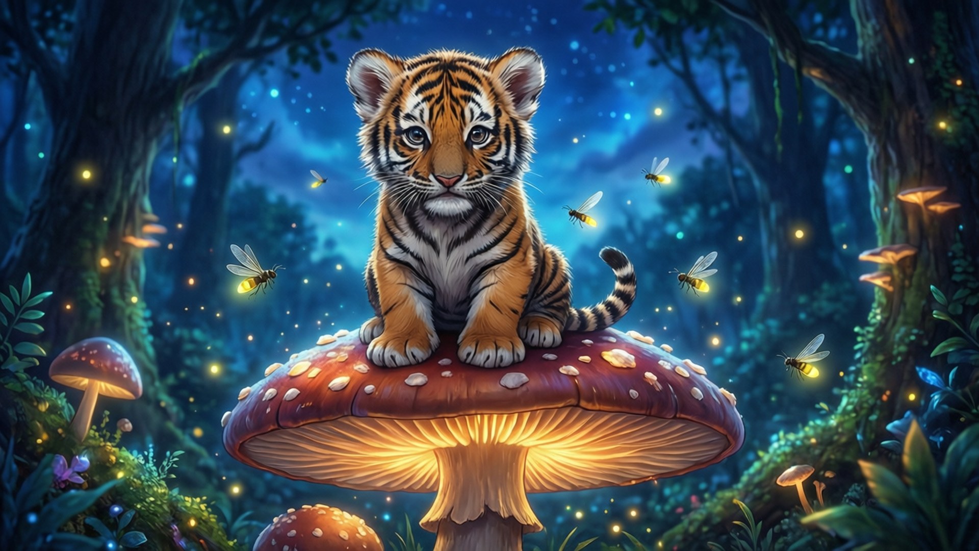 Sambo in the Magic Forest by Wallpapers.art Studio