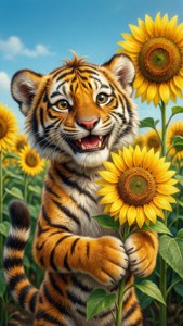 Sambo with Sunflowers