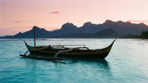 Samoan Canoe Sunrise