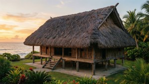 Samoan Fale Sunset